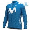 Tenue Maillot M/L + Collant à Bretelles 2020 Movistar Team Hiver Thermal Fleece N001